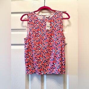 Jcrew floral tank top NWT